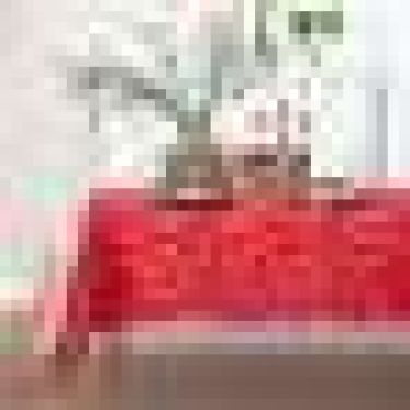 Скатерть Этель "Patterns" цвет красный, 142*220 +/-3 см, 115 ±10 гр,100% п/э