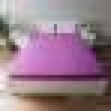 Трикотажная простынь на резинке 160х200х25см, фиолетовый кулирка, 120г/м хл100%