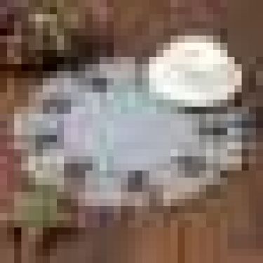 Салфетка декоративная Доляна "Колокольчики", цв,серый,d 30 см, фетр