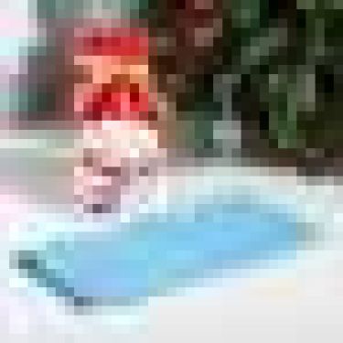 Полотенце подарочное Экономь и Я «Дед Мороз» 30х60 см, цвет голубой
