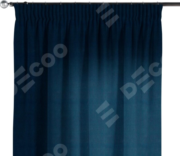 Комплект штор на тесьме «Карандаш», вельвет тёмно-синий