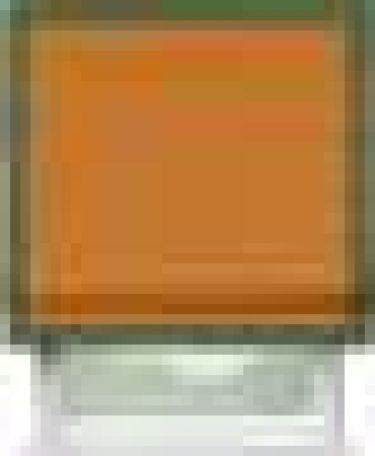 Римская штора «Кортин» для проема, канвас оранжевый, с кантом Чесс