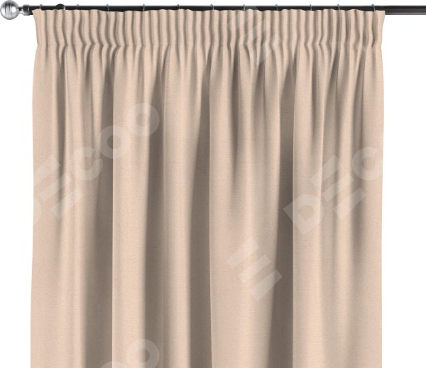 Комплект штор на тесьме «Карандаш», ткань блэкаут с блеском розовая пудра