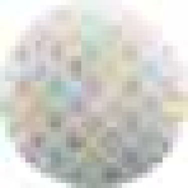 Подушка круглая Cortin «Мозаика акварель»